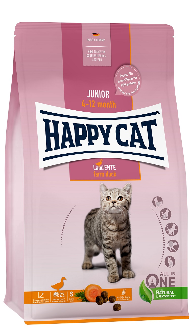 Happy Cat Junior Land Ente - Raca 1,3 kg